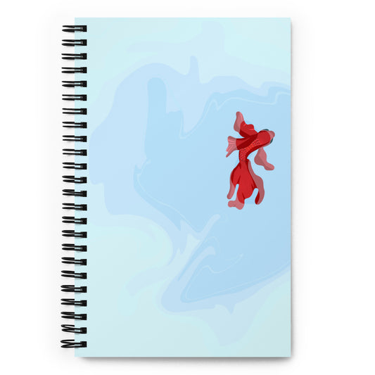 Golden fish Spiral notebook